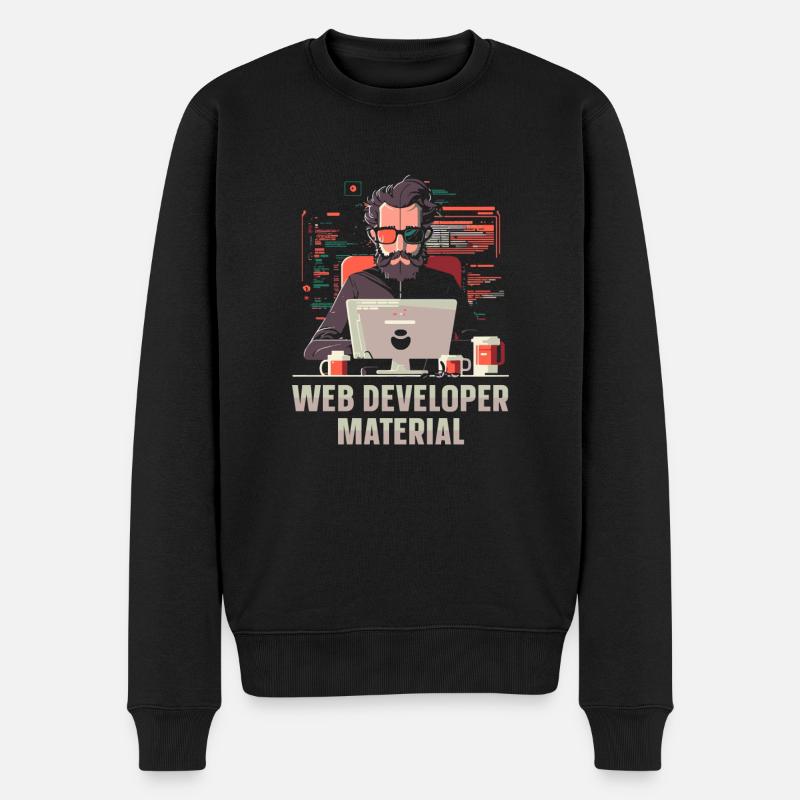 Web Developer Webdeveloper Cool - Men's Premium Organic Jumper - black