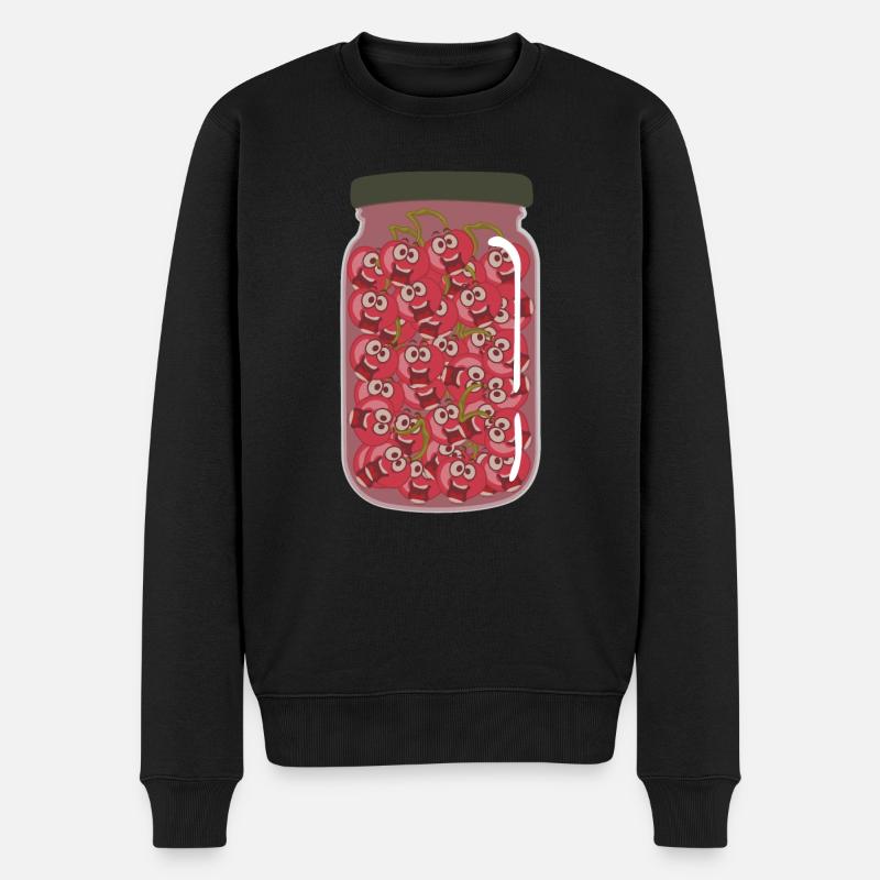 Cerises Verre Cerise - Pull Premium bio Homme - noir