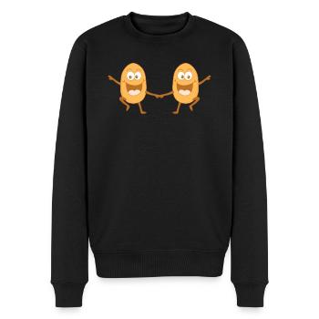 Kartoffel tanzen Boogie Woogie - Männer Premium Bio Pullover - Schwarz - Vorne - Nico (187cm)