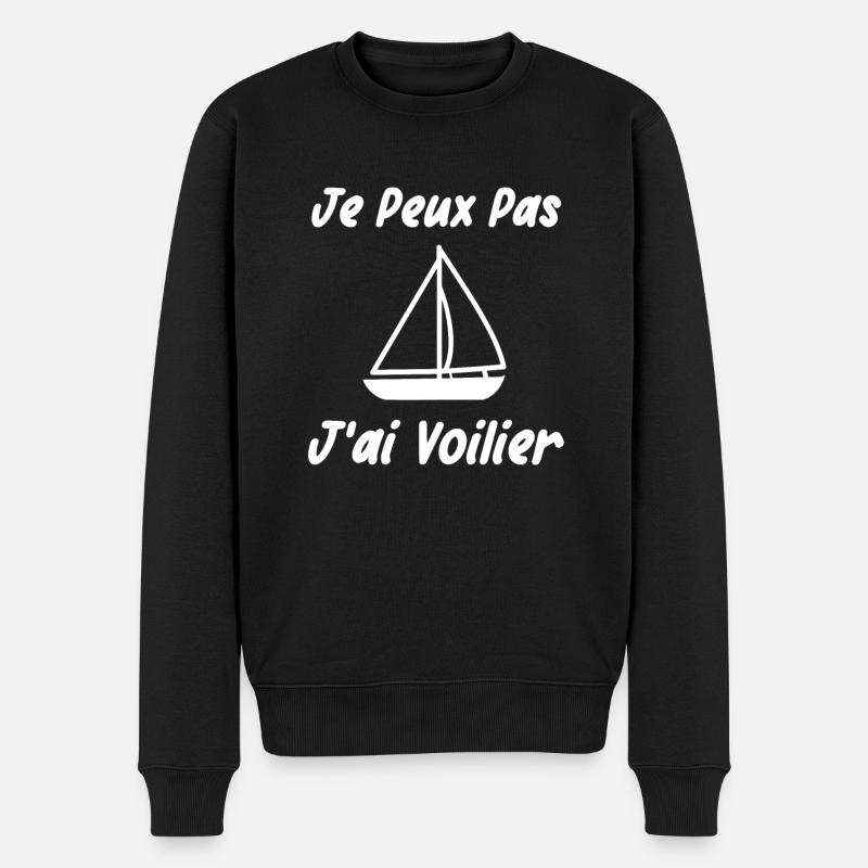 VOILIER - Pull Premium bio Homme - noir