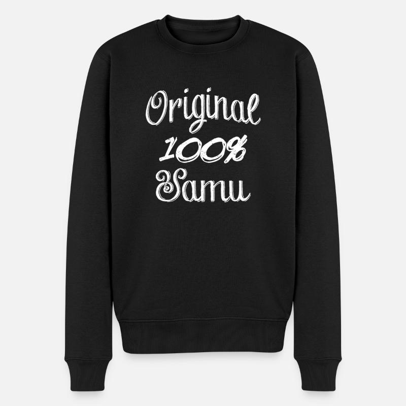 Original 100% Samu - Men's Premium Organic Jumper - black
