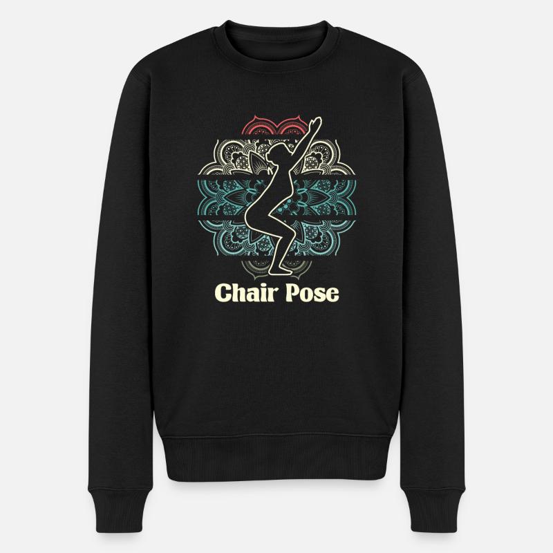Yoga Cool - Pull Premium bio Homme - noir