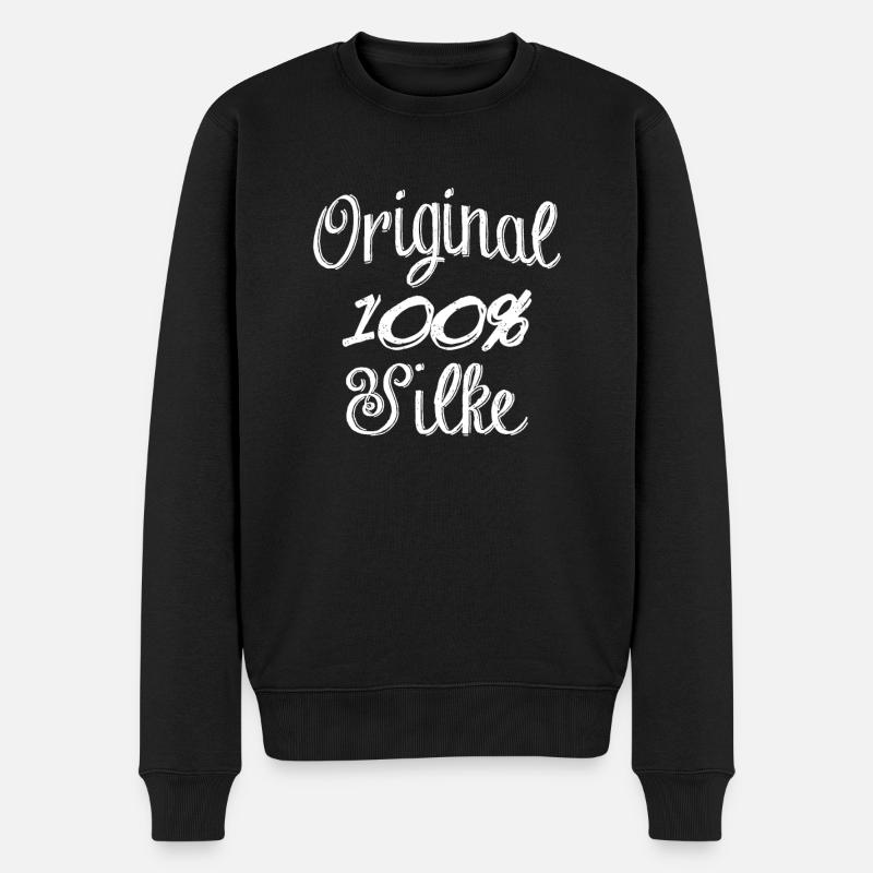 Original 100% Silke - Men's Premium Organic Jumper - black