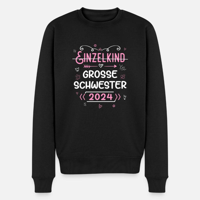 Große Schwester 2024 - Männer Premium Bio Pullover - Schwarz