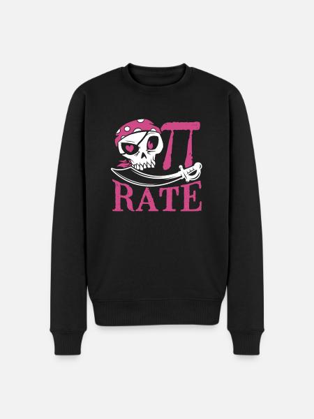 Pi Costume as Pirate - Men's Premium Organic Jumper - black