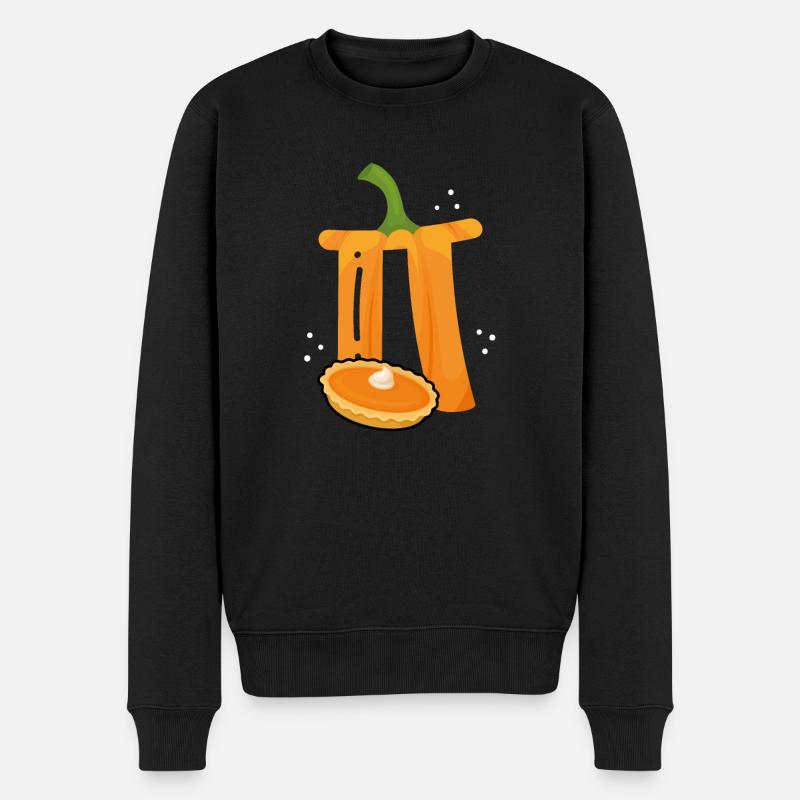 Pi Als Kuchen - Männer Premium Bio Pullover - Schwarz