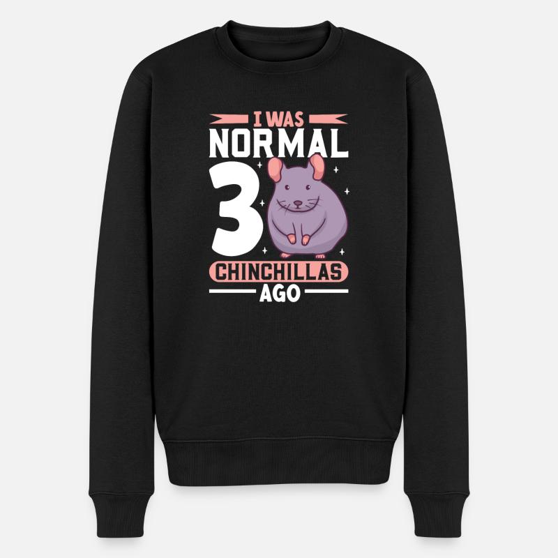Chinchilla Liebhaber Geschenk Geschenkidee - Männer Premium Bio Pullover - Schwarz