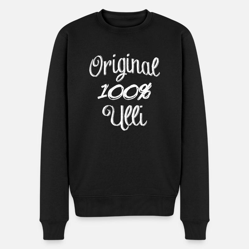 Original 100% Ulli - Pull Premium bio Homme - noir