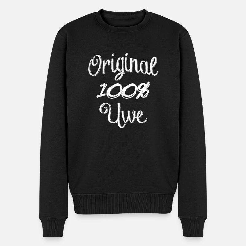 Original 100% Uwe - Pull Premium bio Homme - noir