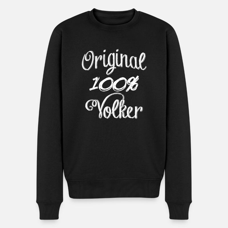 Original 100% Volker - Pull Premium bio Homme - noir