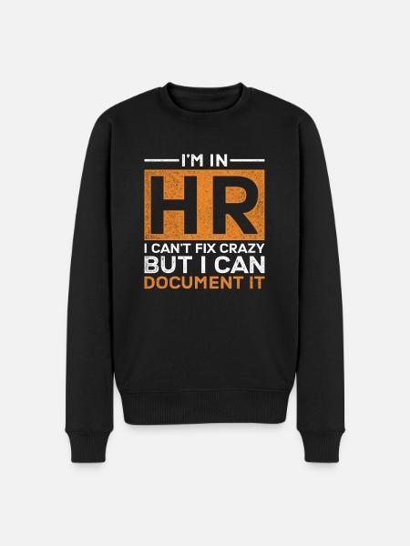 HR Manager Personalmanager - Männer Premium Bio Pullover - Schwarz