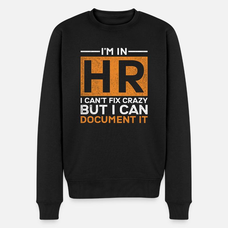 HR Manager Personalmanager - Männer Premium Bio Pullover - Schwarz