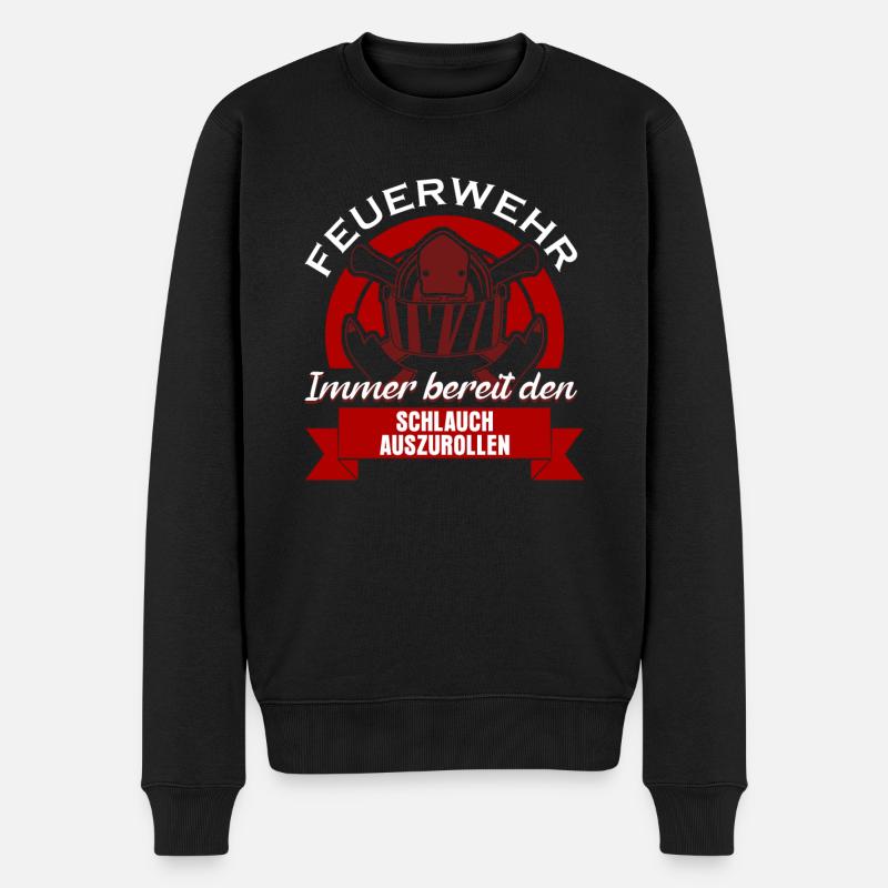 Feuerwehr Feuerwache Jugendfeuerwehr - Männer Premium Bio Pullover - Schwarz