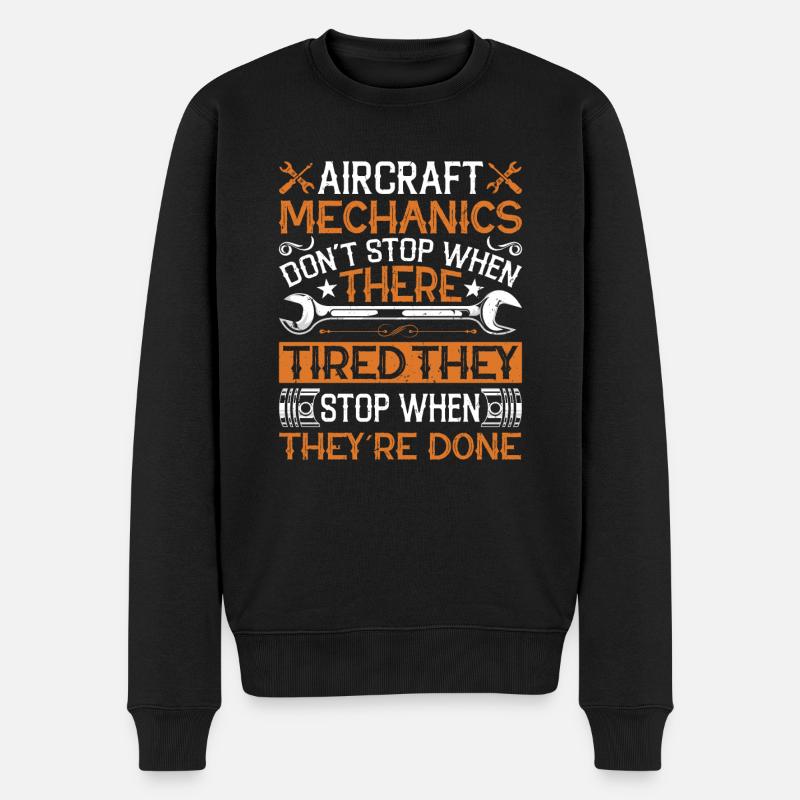 Love Avion aviation - Pull Premium bio Homme - noir