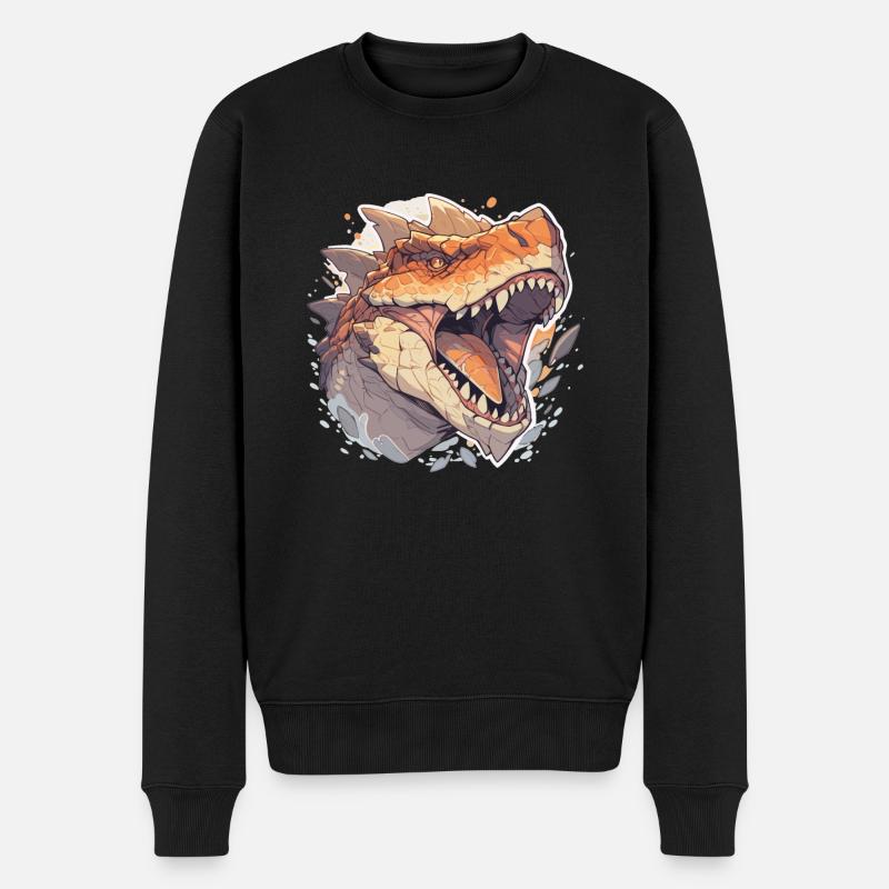 T-Rex Dinosaure - Pull Premium bio Homme - noir