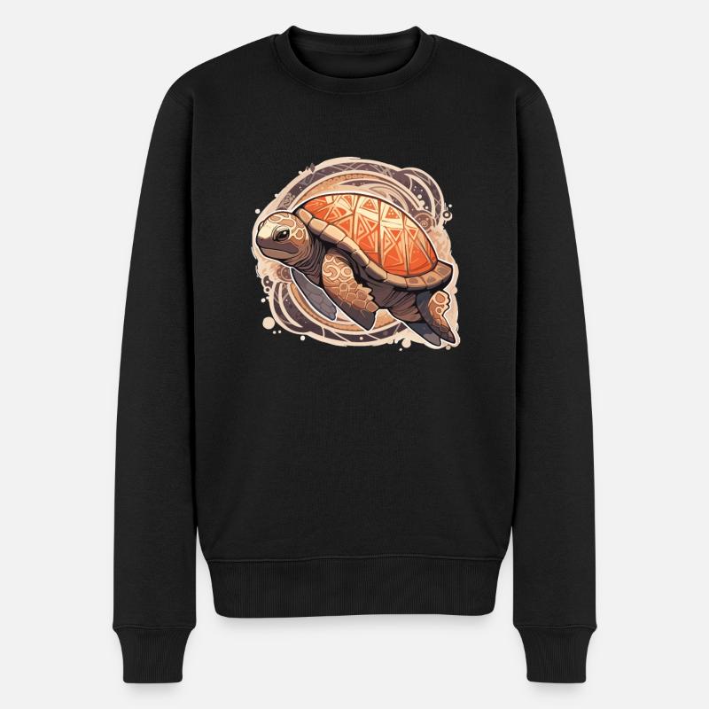 Tortue - Pull Premium bio Homme - noir