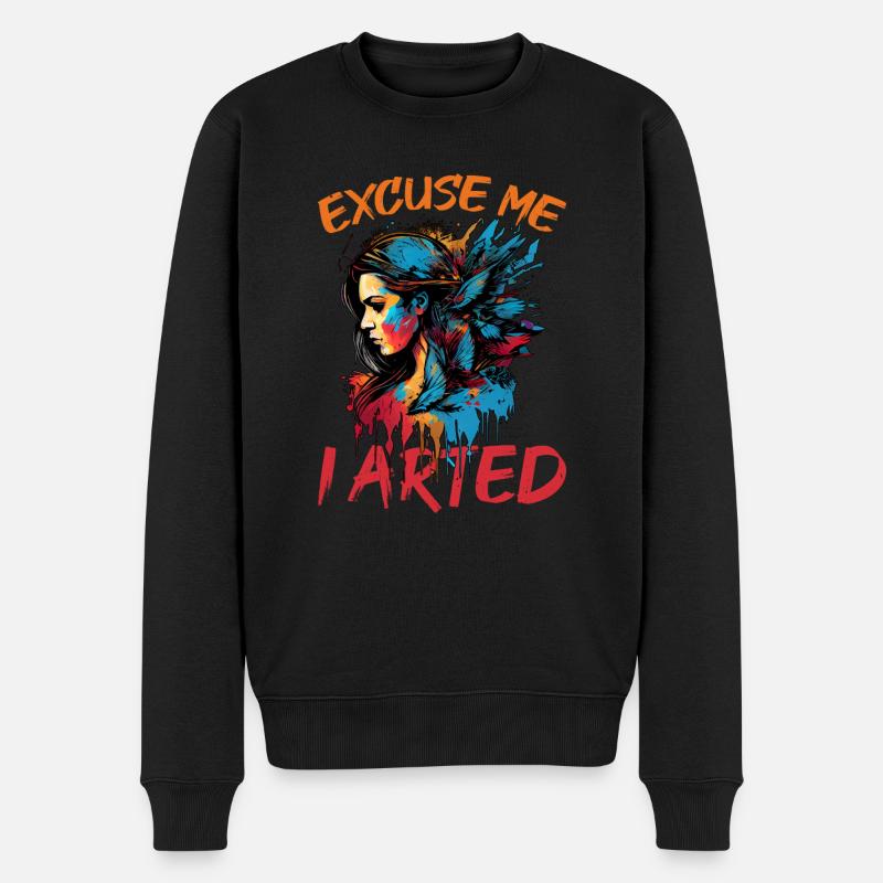 Excusez-moi, j’ai arté 12 - Pull Premium bio Homme - noir