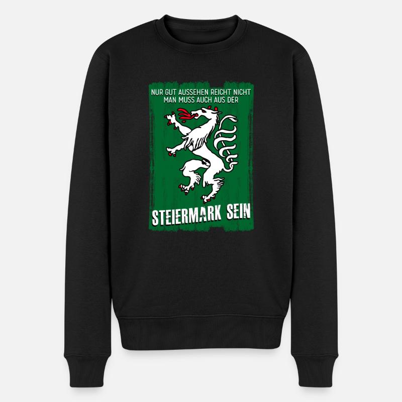 Steiermark Styria Österreich - Männer Premium Bio Pullover - Schwarz