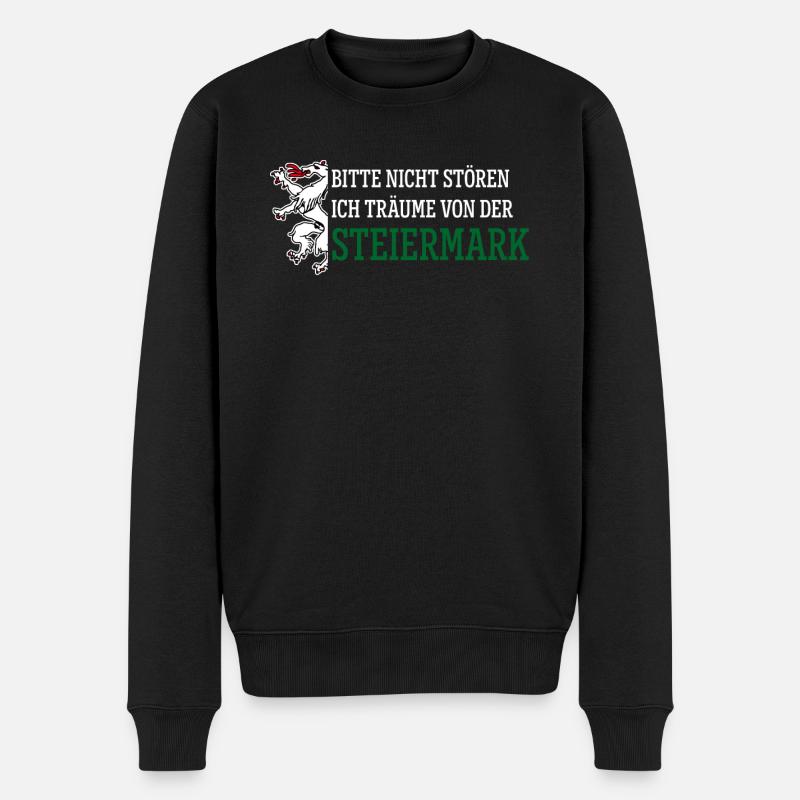 Österreich Steiermark - Männer Premium Bio Pullover - Schwarz