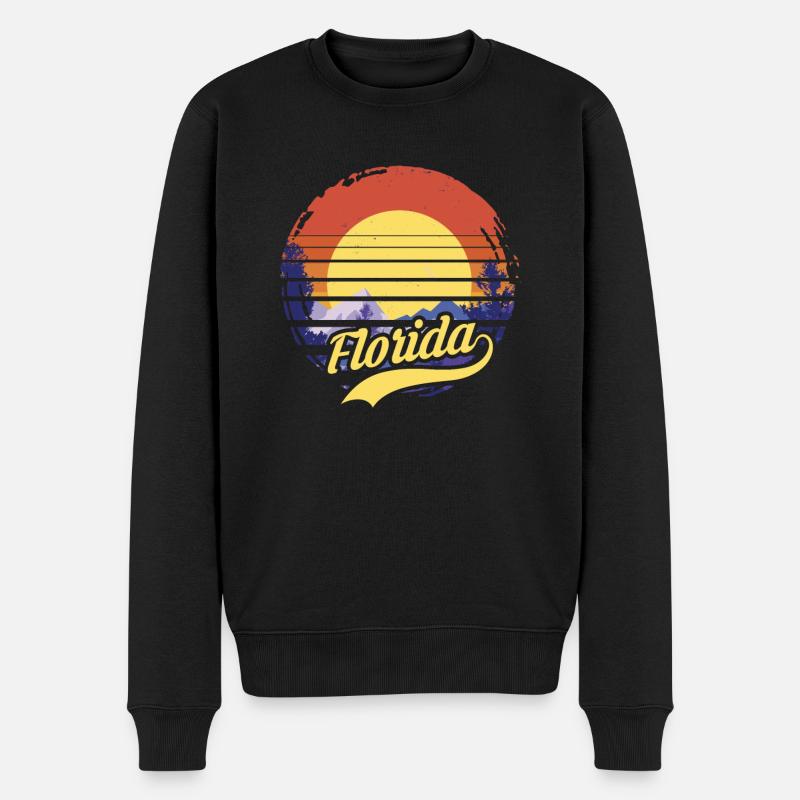 florida - Männer Premium Bio Pullover - Schwarz