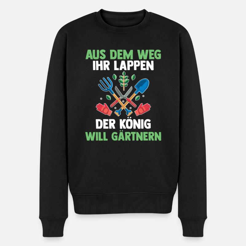 Hobbygärtner Garten Gärtner Gartenarbeit - Männer Premium Bio Pullover - Schwarz