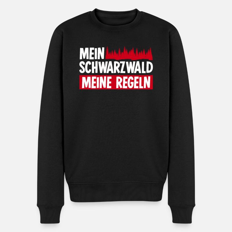 Schwarzwald Schwarzwälder - Männer Premium Bio Pullover - Schwarz