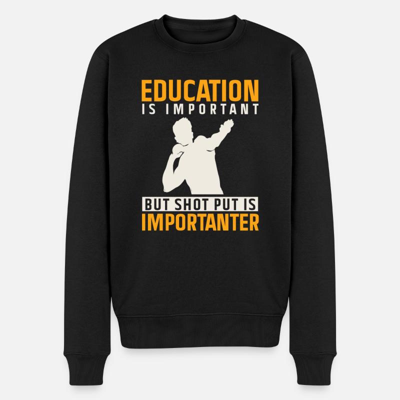 Lancer du poids Athlétisme - Pull Premium bio Homme - noir