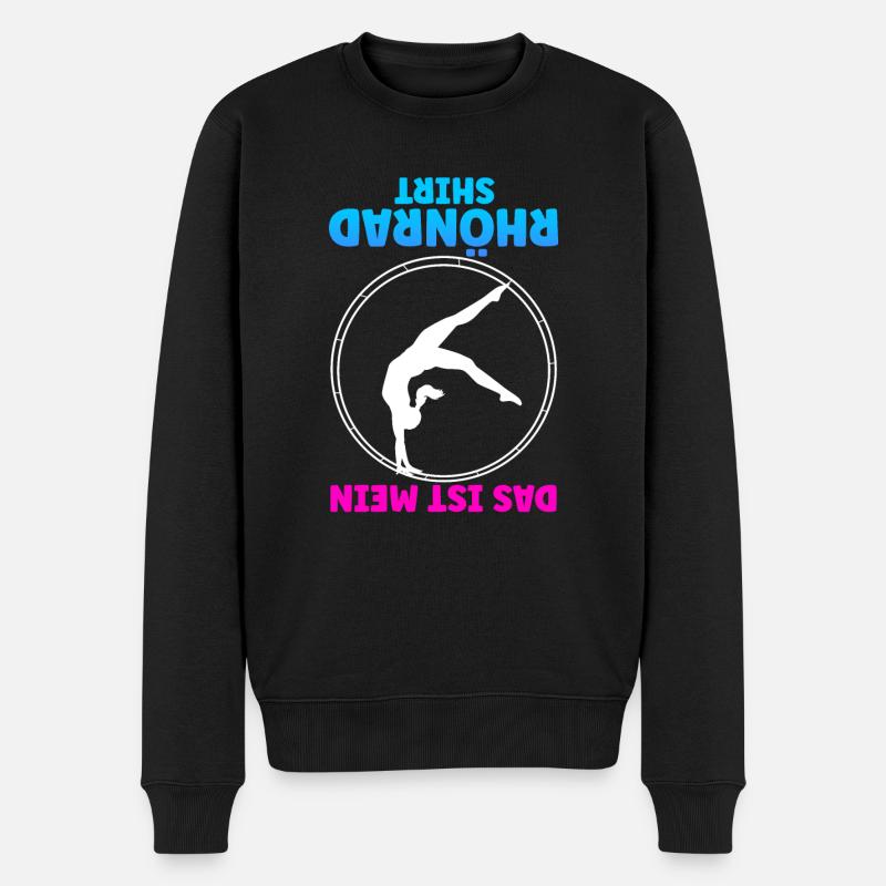 Turnen Rhönrad Turntrainer Gymnsatik Geschenk Turn - Männer Premium Bio Pullover - Schwarz