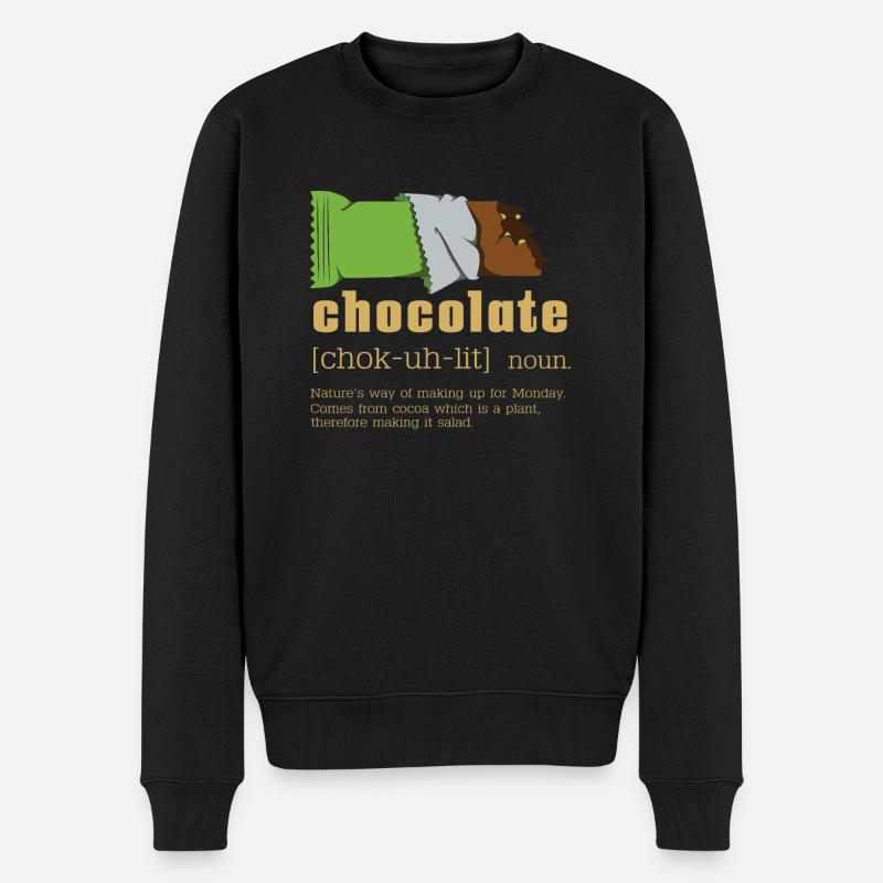 Nom chocolat - Pull Premium bio Homme - noir