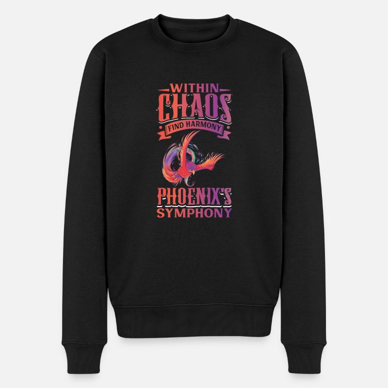 Phoenix Bird Créatures mythiques - Pull Premium bio Homme - noir