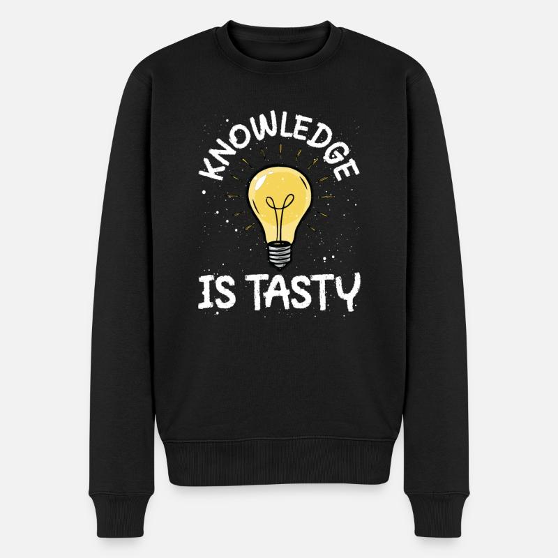 La connaissance est délicieuse - Pull Premium bio Homme - noir