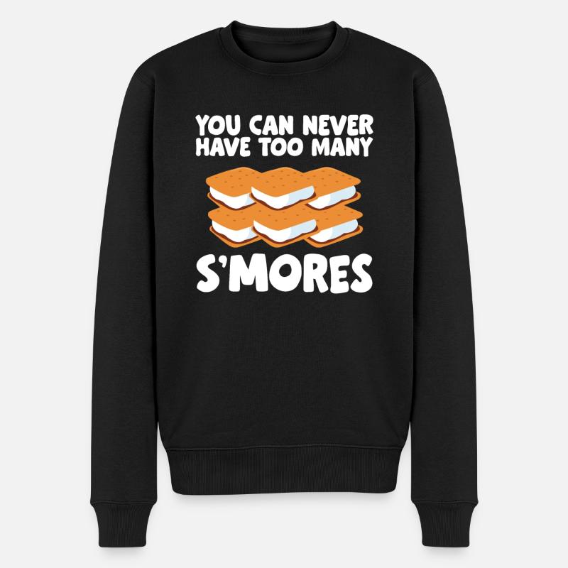You Can Never Have Too Many Smores Campfire Marshm - Männer Premium Bio Pullover - Schwarz