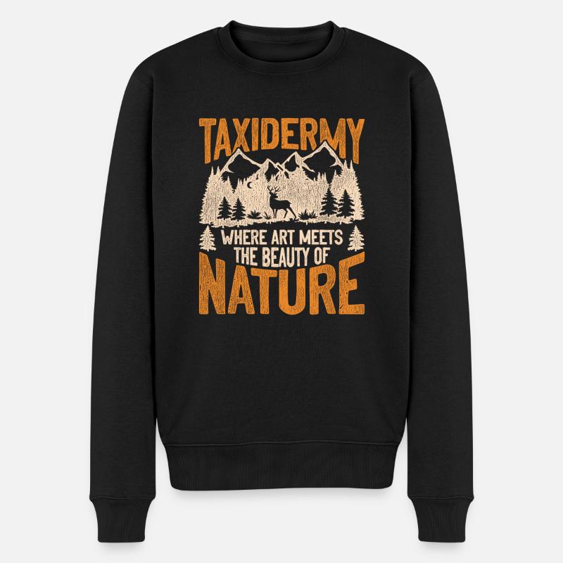 Taxidermiste Taxidermiste - Pull Premium bio Homme - noir