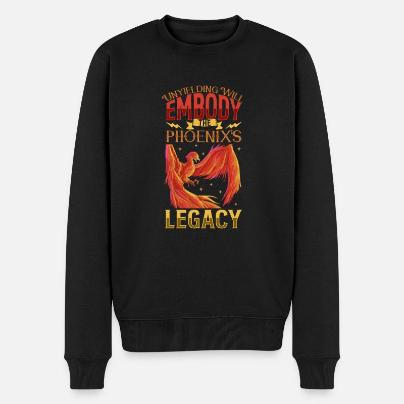 Phoenix Bird Créatures mythiques - Pull Premium bio Homme - noir