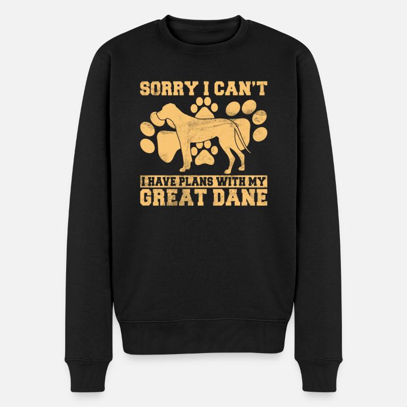 Great Dane Gifts - Männer Premium Bio Pullover - Schwarz