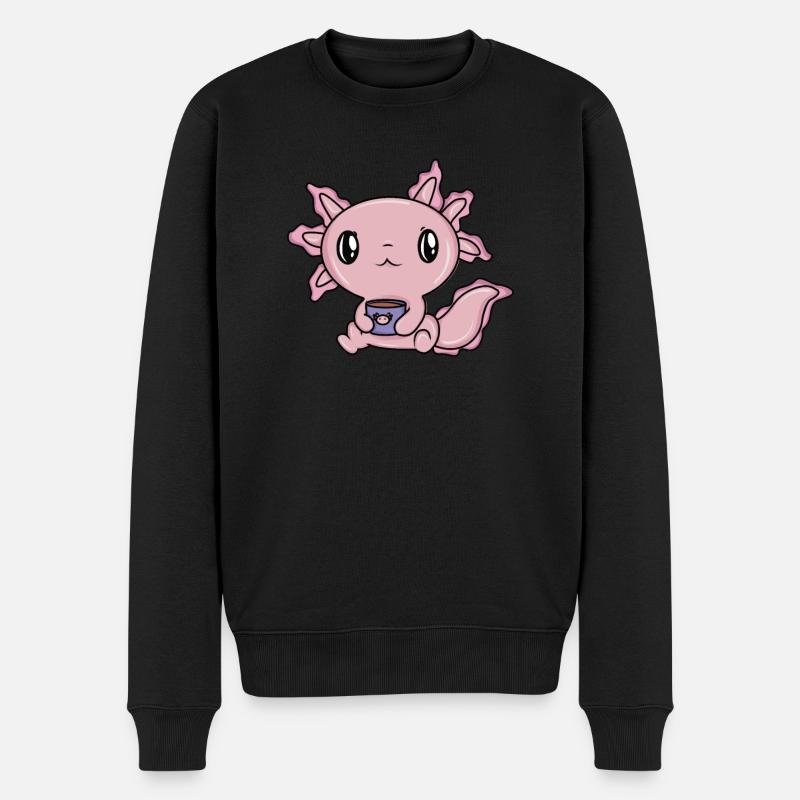 Café Axolotl mignon - Pull Premium bio Homme - noir