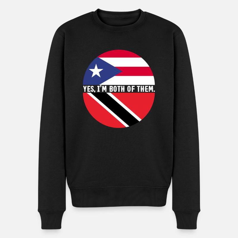 Drapeau de Trinité-et-Tobago - Pull Premium bio Homme - noir