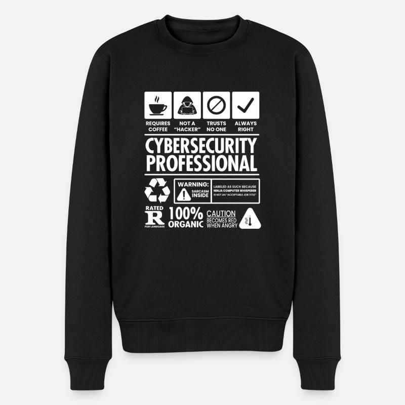 Cybersecurity-Netzwerkingenieur Analyst Cyber - Männer Premium Bio Pullover - Schwarz