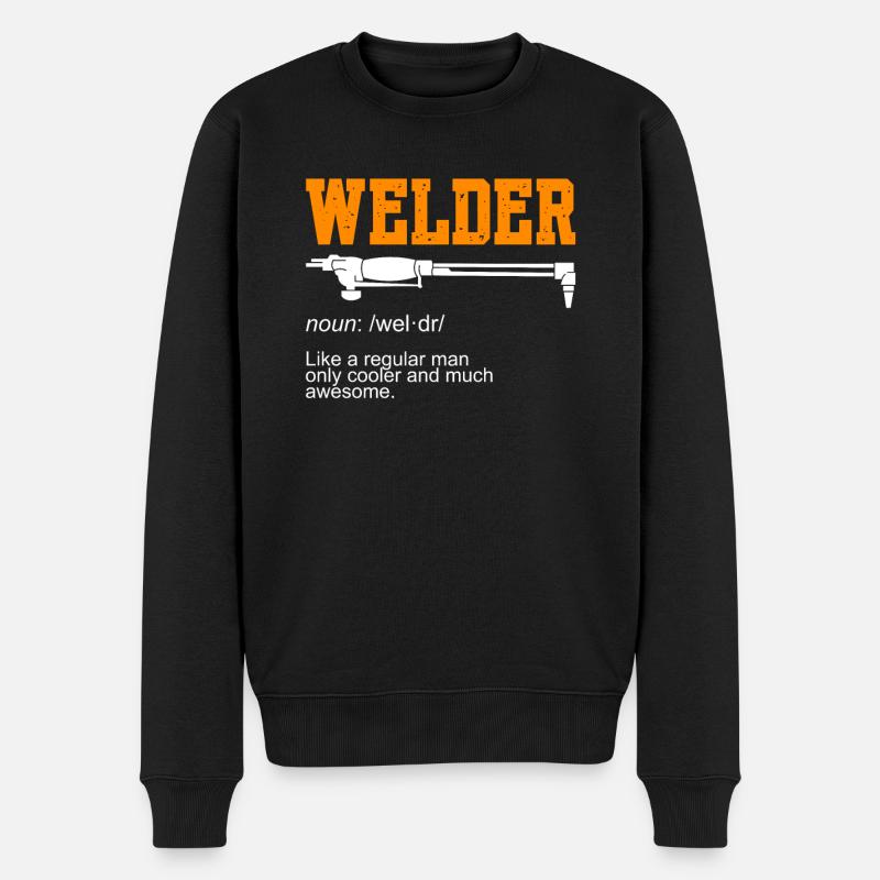 Soudeur Nom Soudage - Pull Premium bio Homme - noir