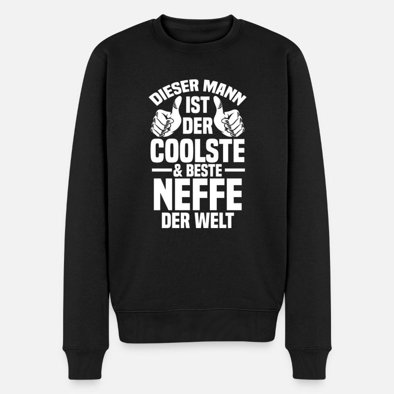 Neffe - Männer Premium Bio Pullover - Schwarz