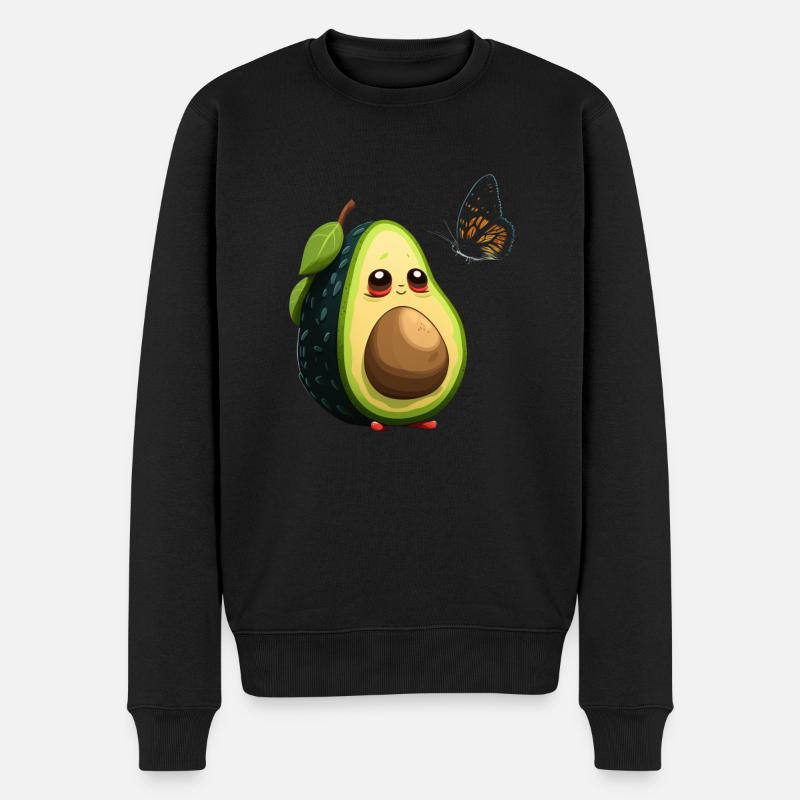 Avocat au papillon - Pull Premium bio Homme - noir