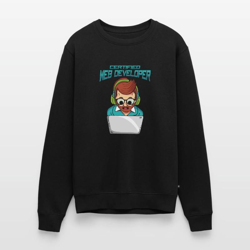 Web Developer Web Developer Certified Men's Premium Organic Jumper