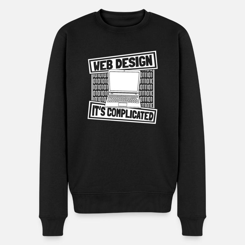 Web Entwickler Webdeveloper - Männer Premium Bio Pullover - Schwarz