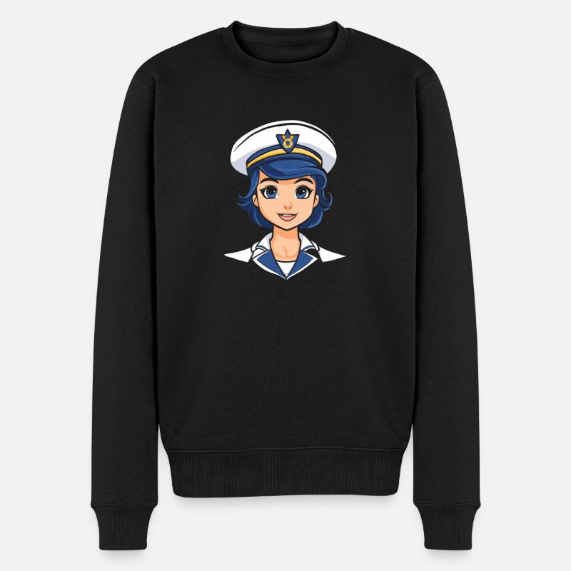 Segeln Segler Segelboot Segelbootfrauen - Männer Premium Bio Pullover - Schwarz