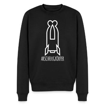 Pazifismus Weltfrieden - Männer Premium Bio Pullover - Schwarz - Vorne - Nico (187cm)