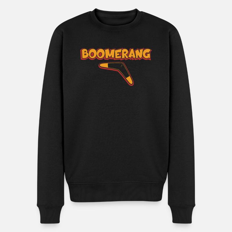 Boomerang - Pull Premium bio Homme - noir