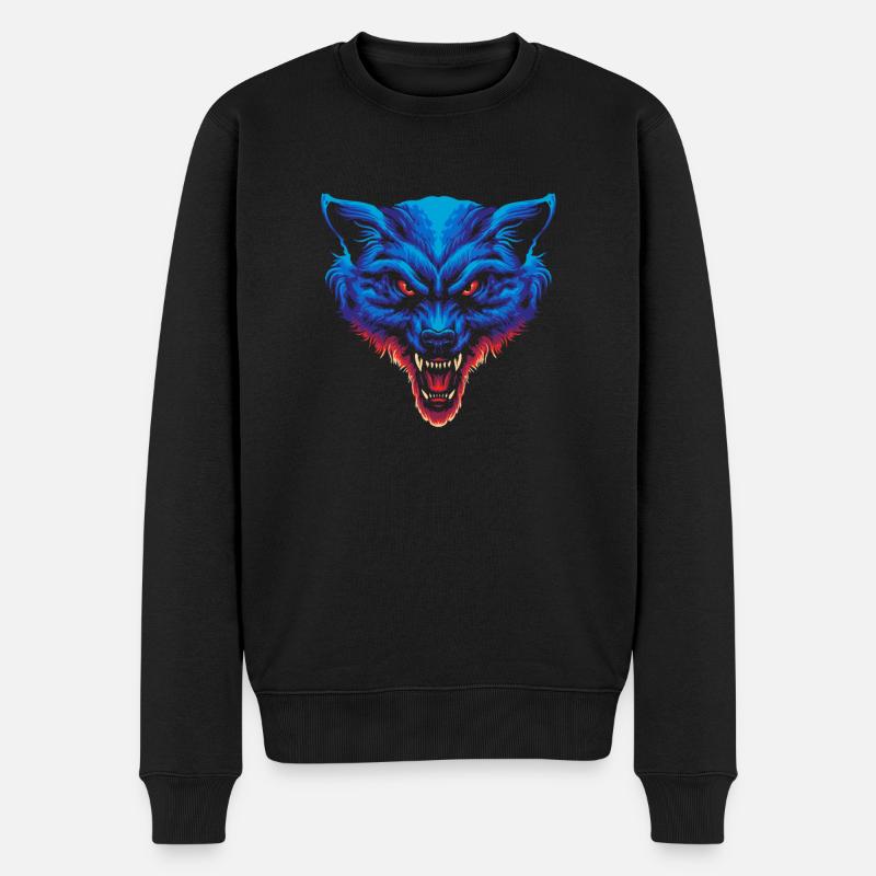 Furry Fandom Fursuits Cool - Männer Premium Bio Pullover - Schwarz