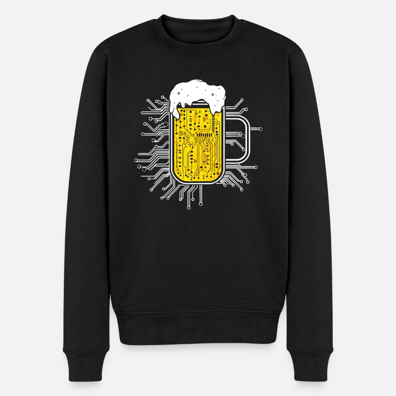 Computer Chip Beer Nerd CPU Computer Scientist Funny - Pull Premium bio Homme - noir