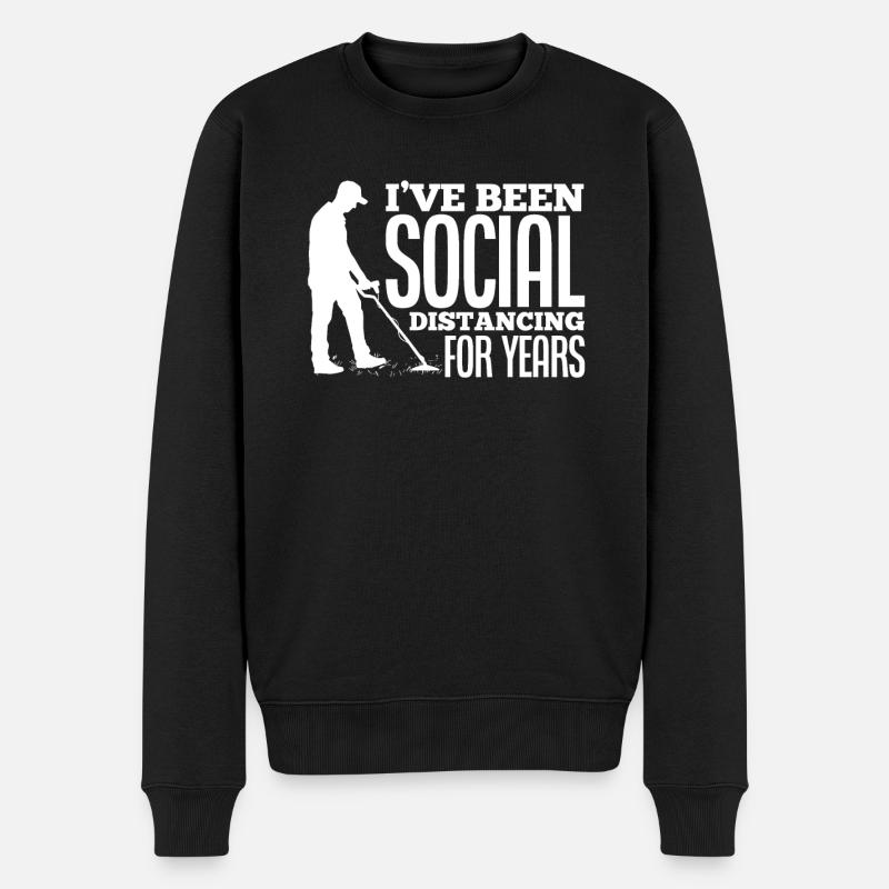Lustiges Sondeln Metalldetektor Sondengänger - Männer Premium Bio Pullover - Schwarz