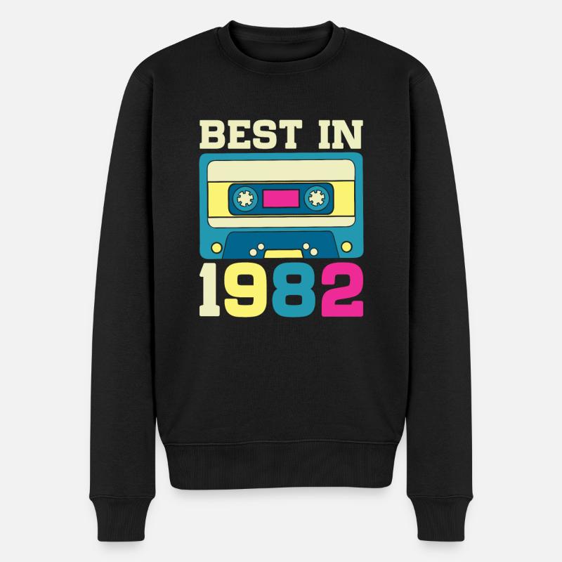 Meilleur en 1982 - Pull Premium bio Homme - noir